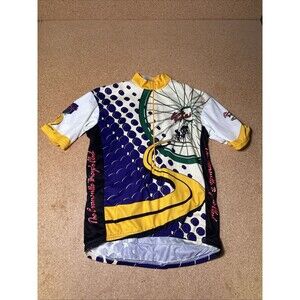 Vintage VO Max Cycling Jersey Men’s Large 4 Evansville Bicycle Club E3